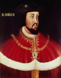 Porträtt av Johannes II av Portugal (1455-95) (panel)